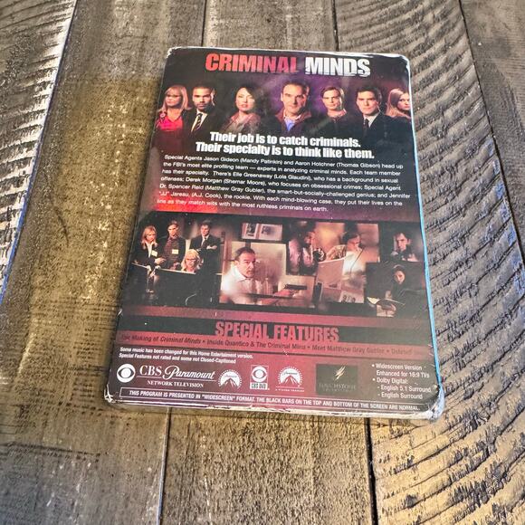 Criminal Minds DVD Season 1 TV Show Mystery Thriller Entertainment Sealed NEW - Picture 2 of 3